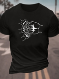 Men's T-Shirt Connected Paws And Hands Forming A Loving Family Bond Fist