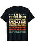 Men's T-Shirt Im A Proud Boss Of Freaking Awesome Employees Lucky Shirt