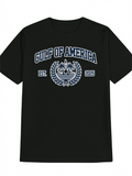 Men's T-Shirt Gulf Of America With Laurel Wreath Emblem And Est 2023 Text