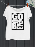 Men's T-Shirt Go Bye Bold Block Letters On Graphic Text