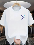 Men's T-Shirt Soft Feathers With Vivid Colors Flying Elegant Swallow Bird