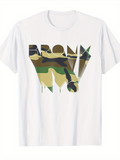 Men's T-Shirt Bronx Urban Camouflage With Modern Lettering Graphic