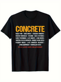 Men's T-Shirt Concrete Work Risks And Honest Labor Story T Shirt