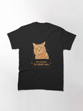 Men's T-Shirt If It Fits I Sits Fluffy Orange Cat With Relaxed Pose And Playful Attitude