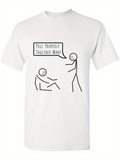 Men's T-Shirt Pull Yourself Together Man Minimalist Stick Figure Cartoon Style Design