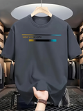 Men's T-Shirt New York City Abstract Color Bar Graphic Tee