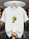 Men's T-Shirt Bee Sweet Cartoon With Smiling Bee Carrying Honeycomb Honeybee
