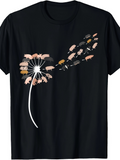 Men's T-Shirt Playful Guinea Pigs Flowing With Whimsical Dandelion Seeds In The Breeze