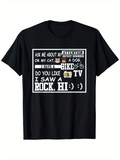 Men's T-Shirt Ask Me About Coffee TV Bike Do You Like Rock