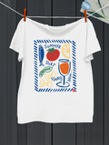 Men's T-Shirt Summer Diet Starts Now Surrounded By Fresh Fruits Vegetables And Drink