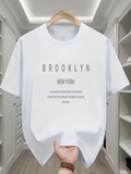 Men's T-Shirt Brooklyn New York Casual Urban Style With Minimalist Typography T Shirt