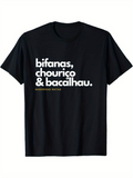 Men's T-Shirt Bifanas Chourico Bacalhau print