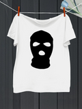 Men's T-Shirt Simple Bold Graphic Of Black Mask Design Balaclava