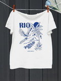 Men's T-Shirt Rio Jungle Birds And Tropical Leaves With Sun Parrot
