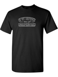 Men's T-Shirt In My Defense I Was Left Unsupervised Bold Blocky Text Graphic Statement T Shirt