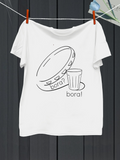 Men's T-Shirt Minimalist Drum And Cup With Handwritten Text Drum