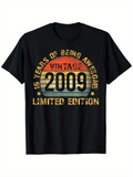 Men's T-Shirt 16 Years Of Being Awesome Vintage Style Limited Edition 2009