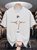 Men's T-Shirt Life Broken Rope Segments With Minimalist Abstract Art