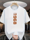Men's T-Shirt Legend Vertical Numbers With Clean Crisp White Shirt