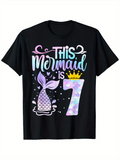 Men's T-Shirt This Mermaid Is Seven Underwater Fantasy Scales With Crown And Tail
