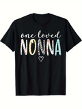 Men's T-Shirt One Loved Colorful Hand Drawn Letters Heart Nonna