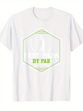 Men's T-Shirt Best Par By Par With Green Hexagonal Frame Golf Club