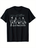 Men's T-Shirt Halloween Costumes With Autumn Scenery Crossing The Road