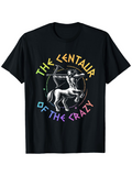 Men's T-Shirt The Centaur Of The Crazy Surrounded By Vibrant Colors Shooting Arrow Centaur