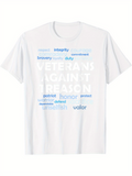 Men's T-Shirt Veterans Against Treason Integrity Commitment Duty Patriot Honor Valor T Shirt