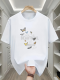 Men's T-Shirt Beautiful Mood With Gentle Butterflies Dancing In The Soft Breeze