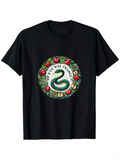 Men's T-Shirt Eve Was Framed Coiled Serpent Surrounded By Lush Green Leaves And Red Apples Snake
