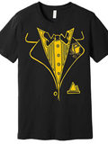 Men's T-Shirt Gold Lining With Cartoon Style Print Suit Jacket Design Shirt