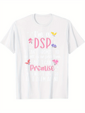 Men's T-Shirt DSP Promise With Colorful Butterflies And Gentle Floral Accents T Shirt