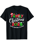 Men's T-Shirt Family Christmas Making Memories Together With Festive Lettering And Decorative Elements