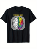 Men's T-Shirt Neurospicy Queen Vibrant Colorful Brain Art With Radiant Spectrum Brain