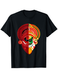 Men's T-Shirt Vivid Traditional Makeup And Intricate Headgear Cultural Mask