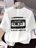 Men's T-Shirt Its An Old School Thing Cassette Tape With Vintage Retro Graphic Motif