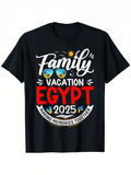Men's T-Shirt Family Vacation In Egypt 2025 With Sunglasses And Sun