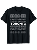 Men's T-Shirt Toronto Modern Typography With Layered White Outline Letters