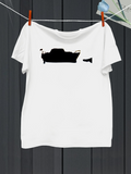 Men's T-Shirt Silhouette Urban Adventure Boat On Calm Water