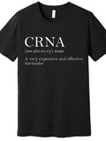 Men's T-Shirt CRNA Very Expensive And Effective Bartender Slogan Black T Shirt