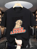 Men's T-Shirt Love Four Legged With Cheerful Brown Dog Print
