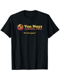 Men's T-Shirt Van Nuys California Sunset Palms With Retro Vintage Text T Shirt