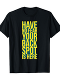 Men's T-Shirt Have No Fear Bold Yellow Vertical Letters With Motivational Words T Shirt