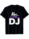 Men's T-Shirt Mrs DJ Colorful Equalizer Graphic With Vibrant Soundwave Pattern T Shirt