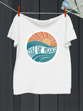 Men's T-Shirt Gulf Of Mexico Sunrise With Radiating Rays Over Ocean Waves Graphic