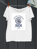 Men's T-Shirt North Carolina Ocean Shell With Coastal Sunrise Duck