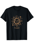 Men's T-Shirt Le Soleil Majestic Golden Rays Surrounded By Celestial Star Sun