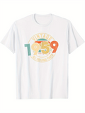 Men's T-Shirt Vintage 1959 Multicolor Retro Numbers On Classic Birthday Shirt