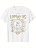 Men's T-Shirt Its An Edwards Thing Laurel Wreath Banner Shield Monogram Crest T Shirt